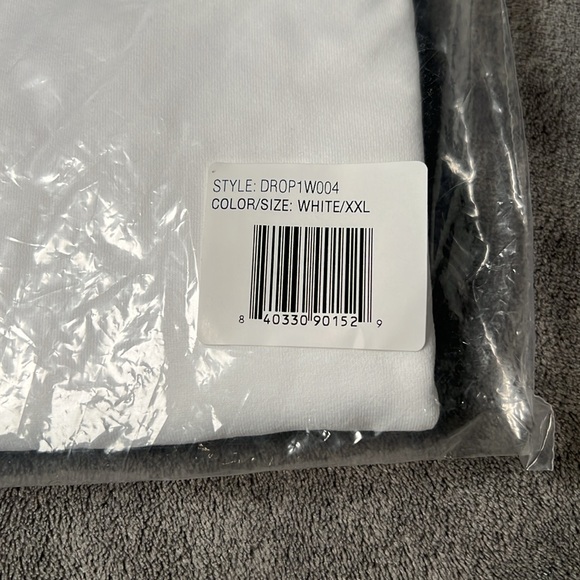 NWT Nuuds Long Sleeve Crewneck Bodysuit White XXL - Picture 7 of 7